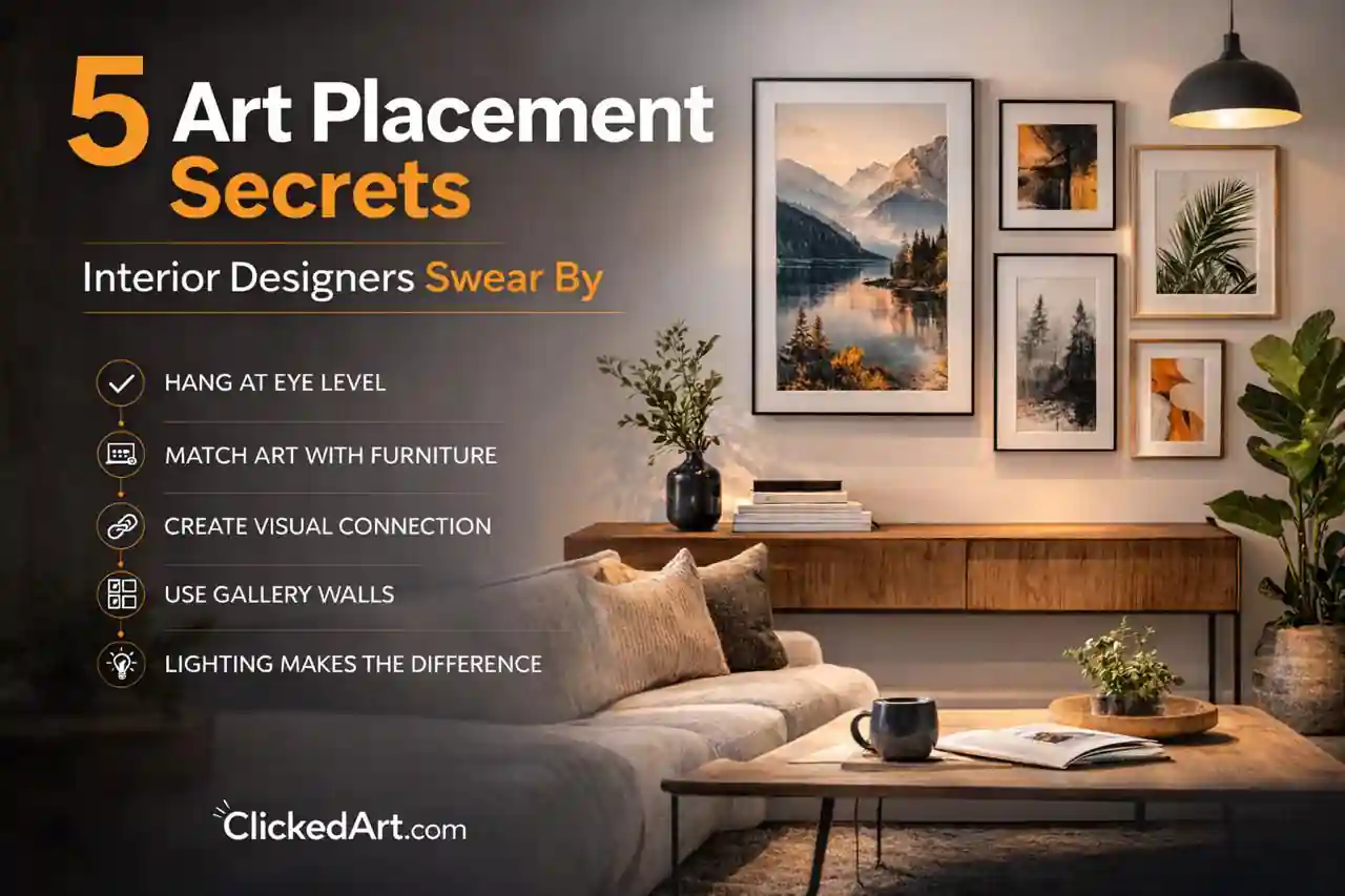 5 Art Placement Secrets Interior Designers Swear By